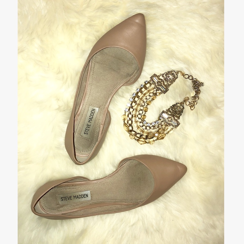 Nude Steve Madden Flats